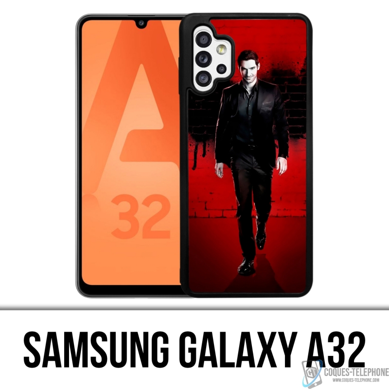 Coque Samsung Galaxy A32 - Lucifer Ailes Mur