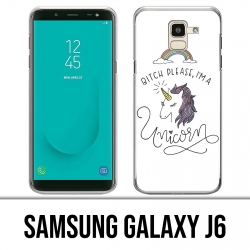Samsung Galaxy J6 Hülle - Bitch Please Unicorn Unicorn