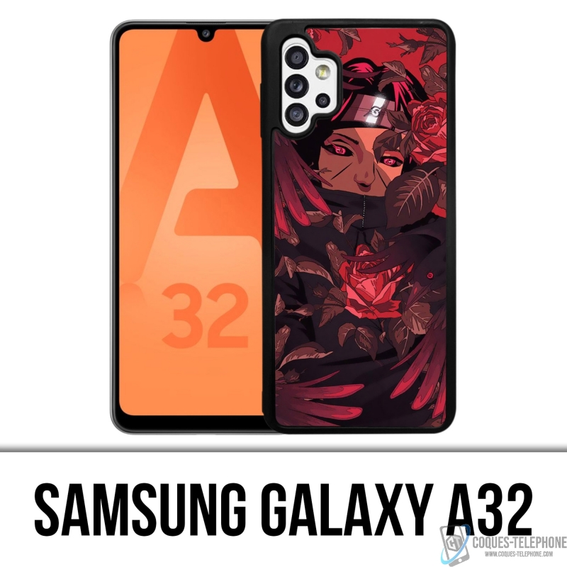 Coque Samsung Galaxy A32 - Naruto Itachi Roses