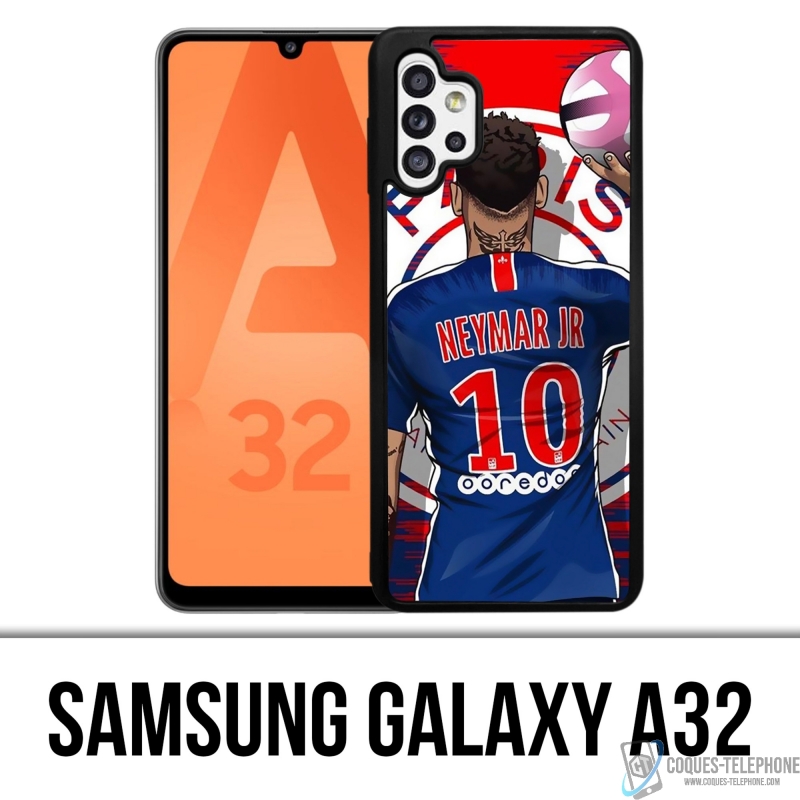 Funda Samsung Galaxy A32 - Neymar Psg Cartoon
