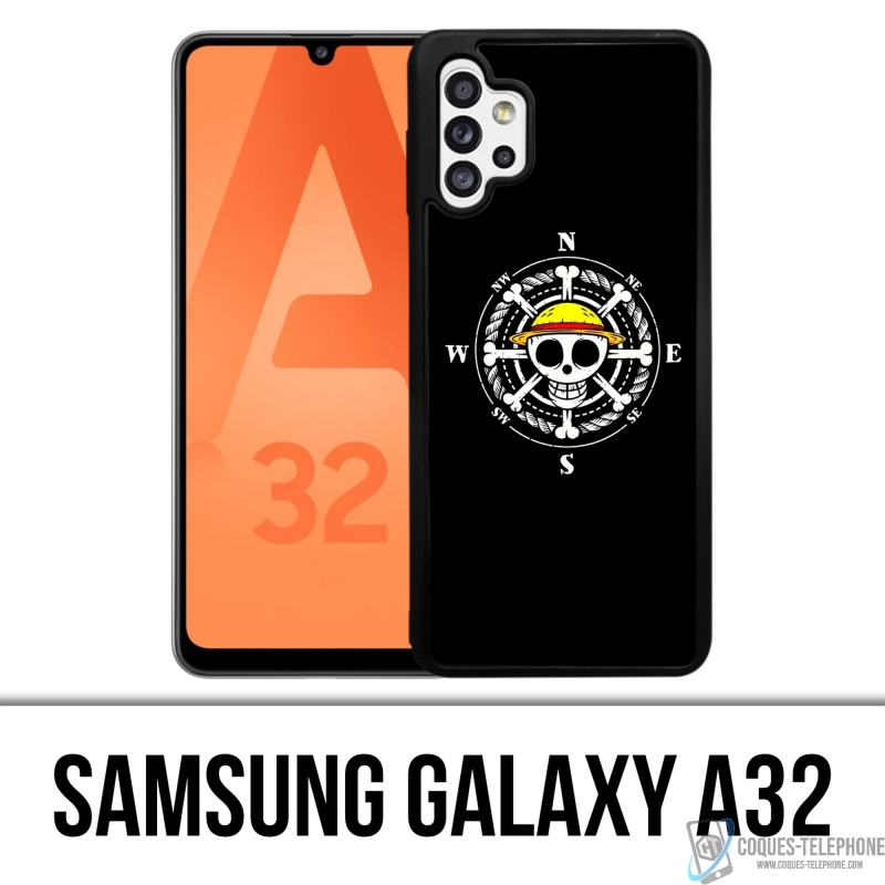 Funda Samsung Galaxy A32 - Brújula con logotipo de una pieza