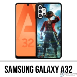 Cover Samsung Galaxy A32 - One Piece Rufy Jump Force