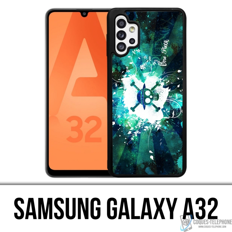 Custodia per Samsung Galaxy A32 - One Piece Verde Neon
