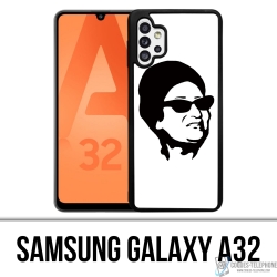 Custodia per Samsung Galaxy A32 - Oum Kalthoum Nero Bianco