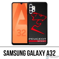 Coque Samsung Galaxy A32 - Peugeot Sport Logo