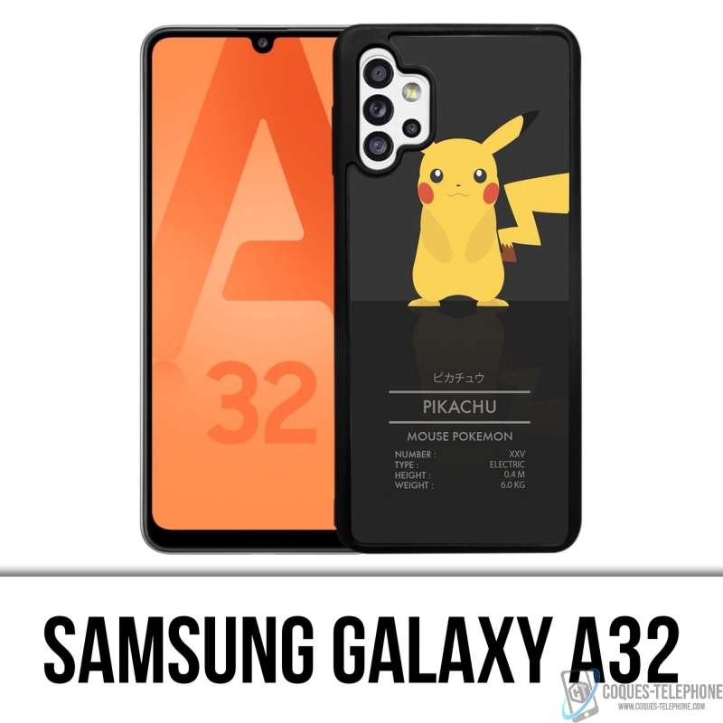 Samsung Galaxy A32 Case - Pokémon Pikachu Ausweis