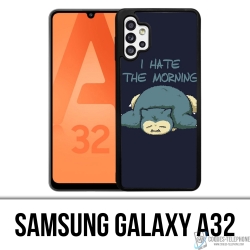 Coque Samsung Galaxy A32 - Pokémon Ronflex Hate Morning