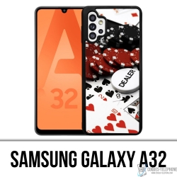 Samsung Galaxy A32 Case - Poker Dealer