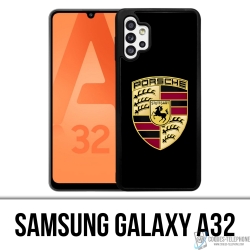 Custodia Samsung Galaxy A32 - Logo Porsche Nera