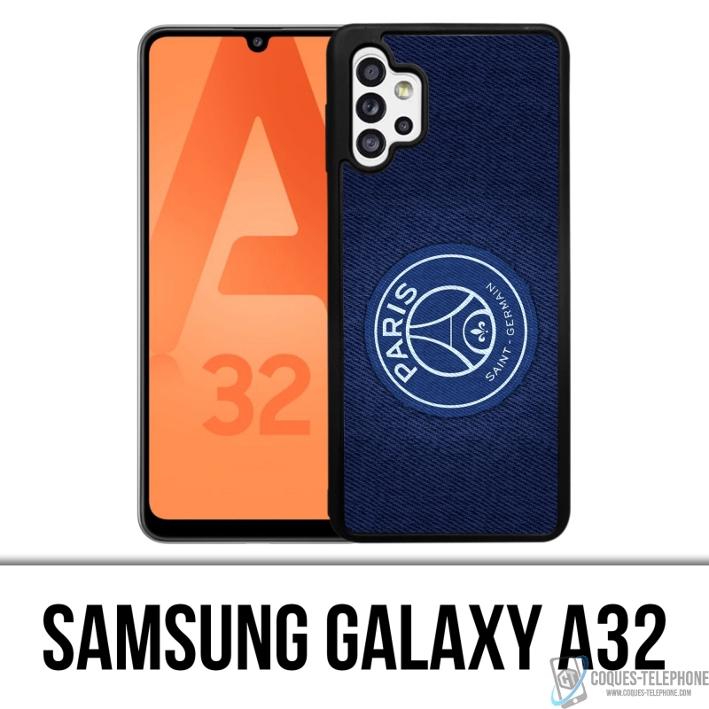 Samsung Galaxy A32 Case - Psg minimalistischer blauer Hintergrund