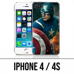 Funda iPhone 4 / 4S - Captain America Comics Avengers