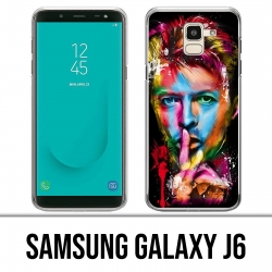 Samsung Galaxy J6 Hülle - Bowie Mehrfarben