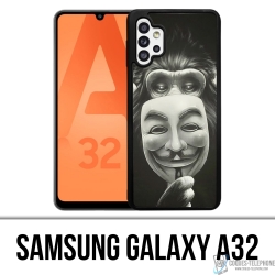 Coque Samsung Galaxy A32 - Singe Monkey Anonymous