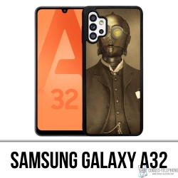Custodia per Samsung Galaxy A32 - Star Wars Vintage C3Po