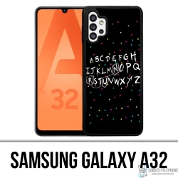 Samsung Galaxy A32 case - Stranger Things Alphabet