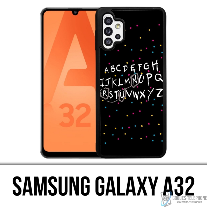 Coque Samsung Galaxy A32 - Stranger Things Alphabet