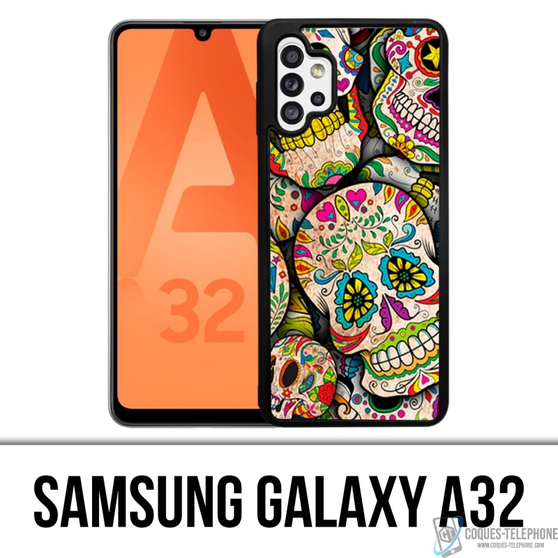 Custodia per Samsung Galaxy A32 - Teschio di Zucchero