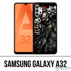 Coque Samsung Galaxy A32 - Tete Mort Pistolet
