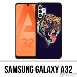 Coque Samsung Galaxy A32 - Tigre Peinture
