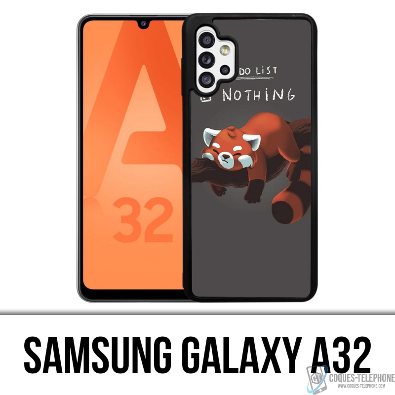 Funda Samsung Galaxy A32 - Lista de tareas pendientes Panda Roux