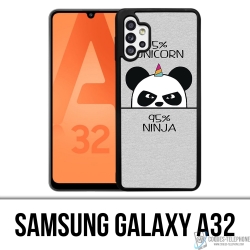 Coque Samsung Galaxy A32 - Unicorn Ninja Panda Licorne