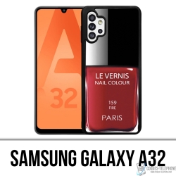 Samsung Galaxy A32 Case - Paris Red Varnish