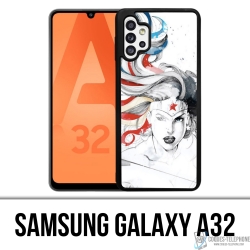 Coque Samsung Galaxy A32 - Wonder Woman Art