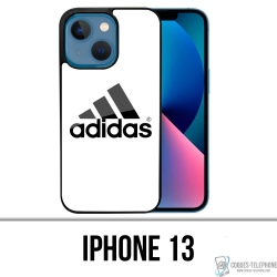 Custodia per iPhone 13 - Adidas Logo Bianco
