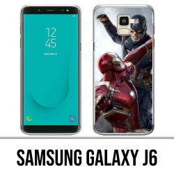 Coque Samsung Galaxy J6 - Captain America Vs Iron Man Avengers