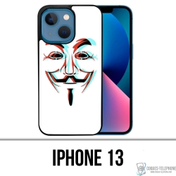 Coque iPhone 13 - Anonymous 3D