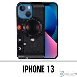 IPhone 13 Case - Vintage Kamera Schwarz