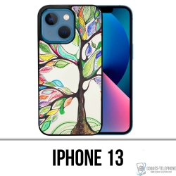 Coque iPhone 13 - Arbre Multicolore