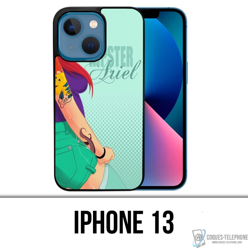 Coque iPhone 13 - Ariel Sirène Hipster