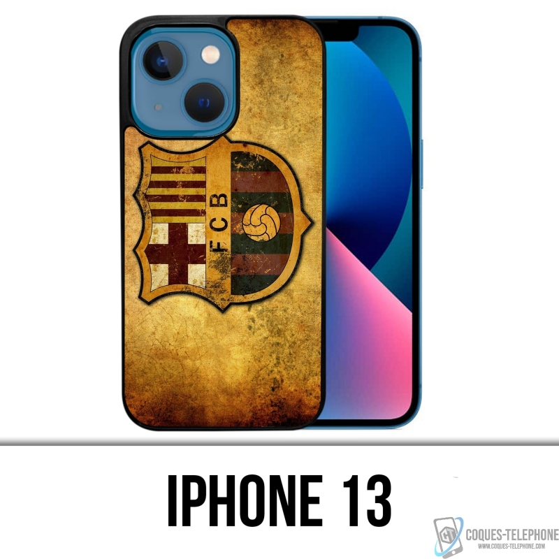Coque iPhone 13 - Barcelone Vintage Football