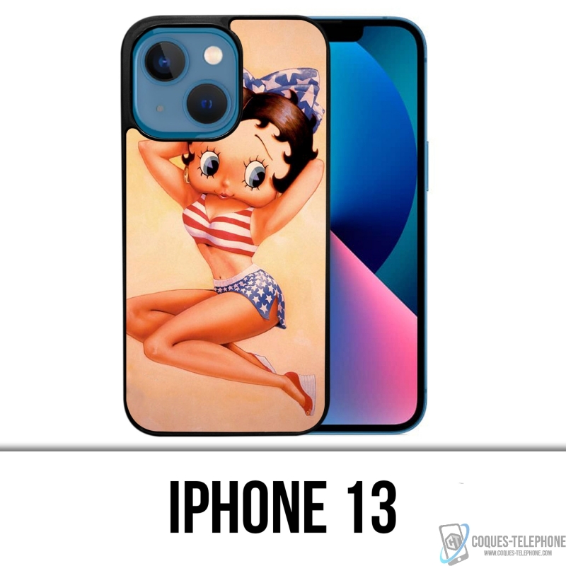 Coque iPhone 13 - Betty Boop Vintage