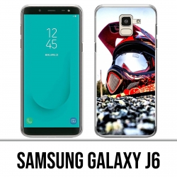 Samsung Galaxy J6 case - Moto Cross Helmet