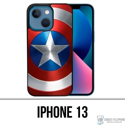 Coque iPhone 13 - Bouclier Captain America Avengers