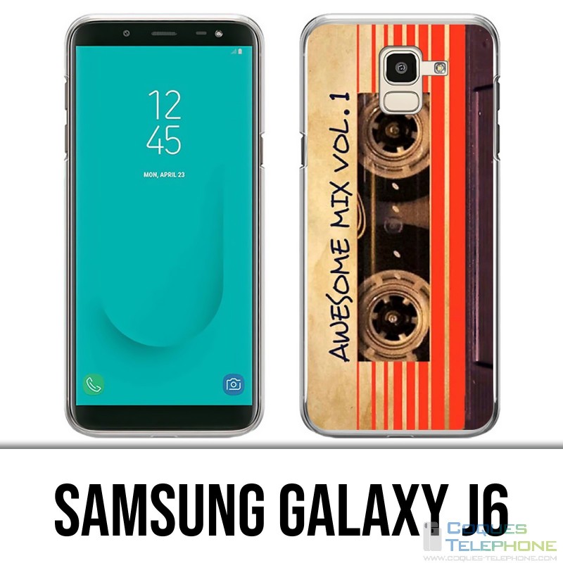 Coque Samsung Galaxy J6 - Cassette Audio Vintage Gardiens De La Galaxie