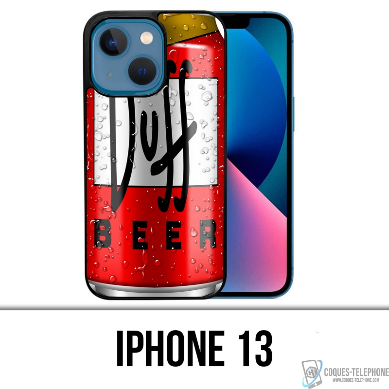 Coque iPhone 13 - Canette Duff Beer