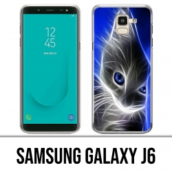Coque Samsung Galaxy J6 - Chat Blue Eyes