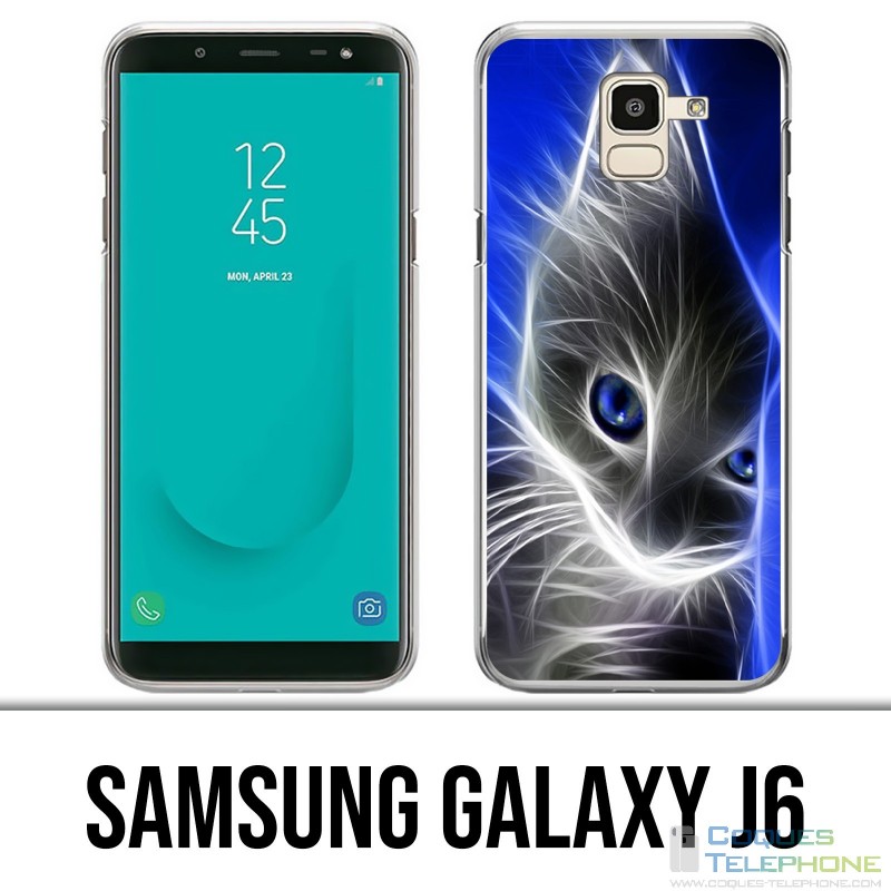 Samsung Galaxy J6 Hülle - Cat Blue Eyes
