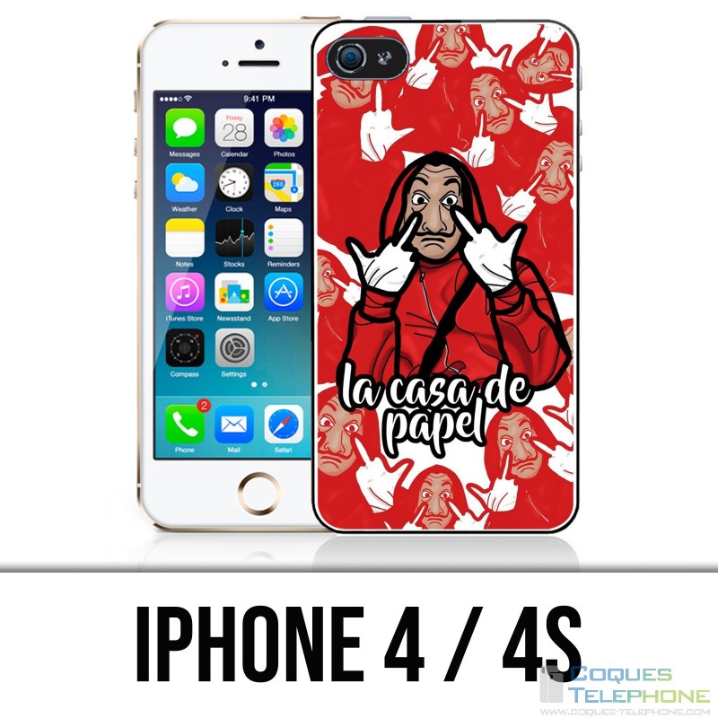 Funda iPhone 4 / 4S - Casa De Papel Cartoon
