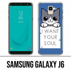 Coque Samsung Galaxy J6 - Chat I Want Your Soul