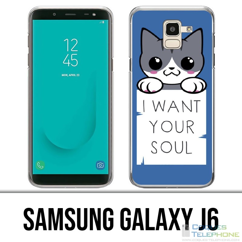 Samsung Galaxy J6 Hülle - Chat Ich will deine Seele