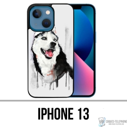 IPhone 13 Case - Husky Splash Dog
