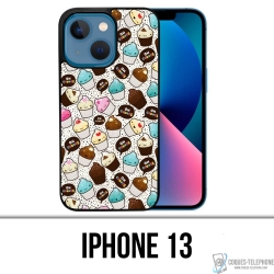 Coque iPhone 13 - Cupcake Kawaii