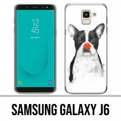 Samsung Galaxy J6 Hülle - Hund Bulldog Clown