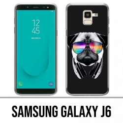 Samsung Galaxy J6 case - Dog Pug Dj