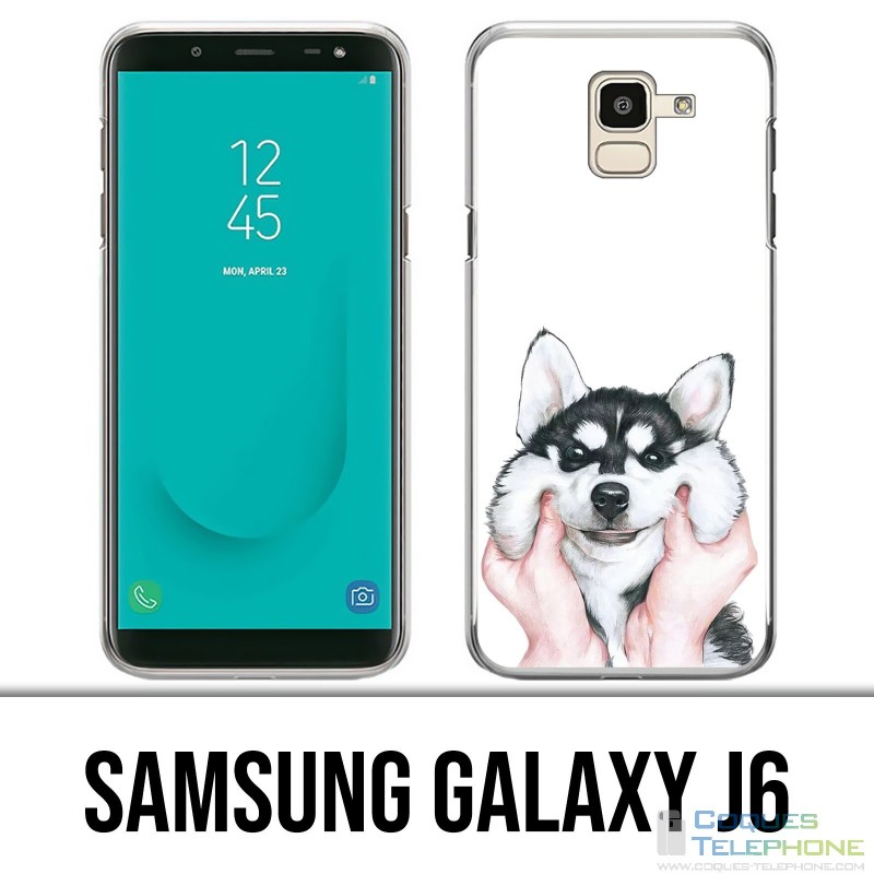 Custodia Samsung Galaxy J6 - Dog Husky Cheeks