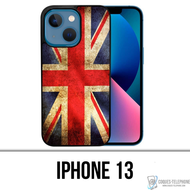 Funda para iPhone 13 - Bandera británica vintage